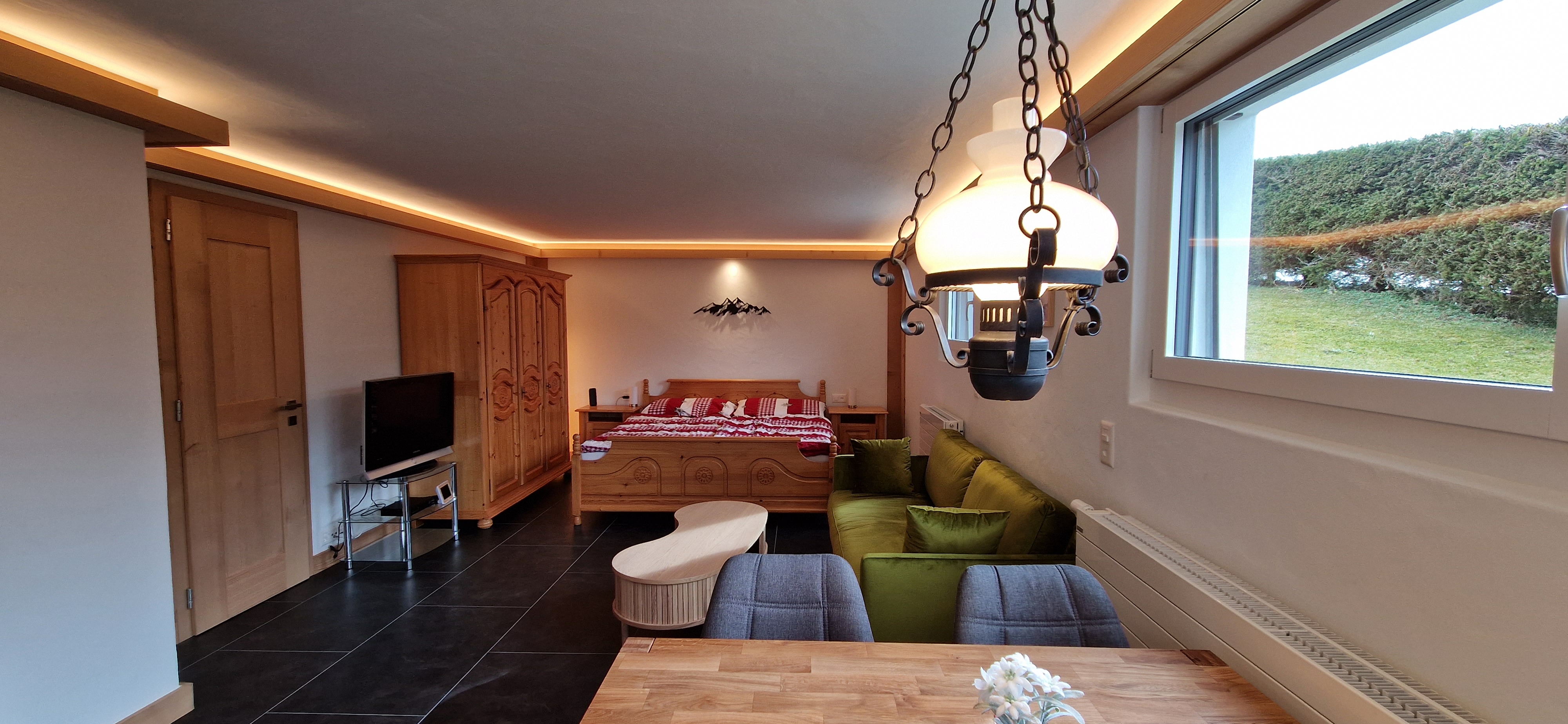 Ansicht von der Küche